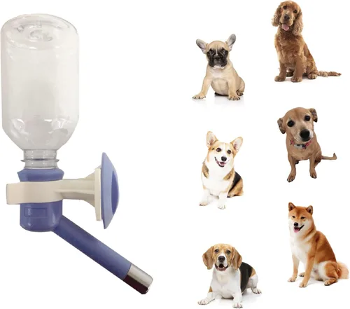 Vista 13 de Choco Nose Botella patentada sin goteo para perros/alimentador para perros/gatos y otros animales de tamaño pequeño-mediano - para jaulas, jaulas