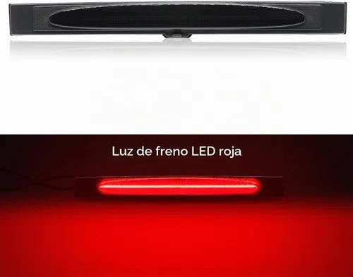 Vista 2 de Tercera tercera luz de freno LED compatible con Corvette C6 2005-2013, luz trasera estroboscópica de estilo F1, luz trasera central de montaje alto