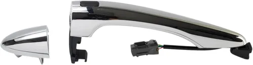 Vista 192 de TRQ Manija de puerta exterior delantera derecha cromada para el lado del pasajero compatible con Dodge Durango Jeep Grand Cherokee 2011-2021