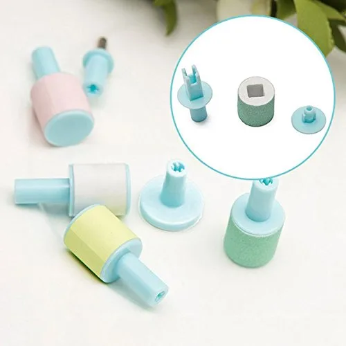 Vista 3 de TOOGOO - Lima de uñas para bebé con cortaúñas, luz LED y 10 cabezales de molienda (rosa), Rosado