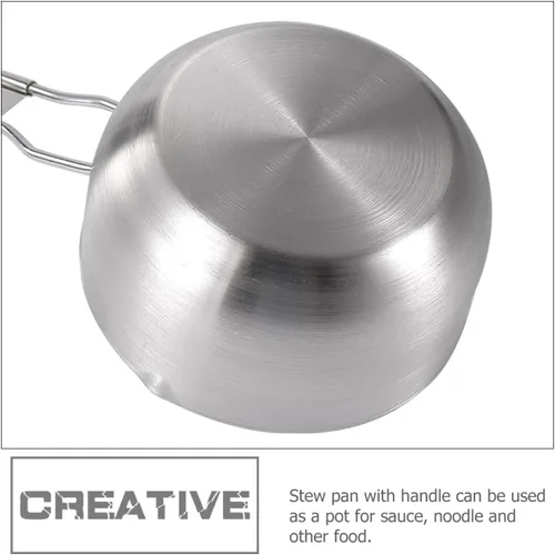 Vista 2 de MAGICLULU Olla multifunción de acero inoxidable con tapa de cacerola para suministros de cocina