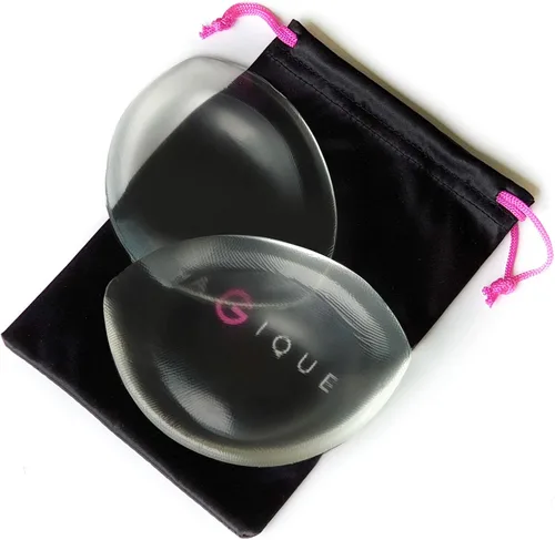 Vista 2 de Insertos de silicona para brasier, almohadillas transparentes para push-up, mejoradores del busto.