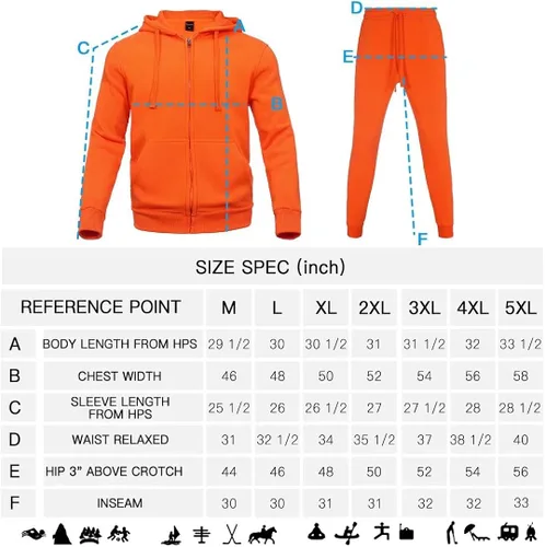 Vista 7 de Zusmen Chándal para hombre, chamarras y pantalones de 2 piezas