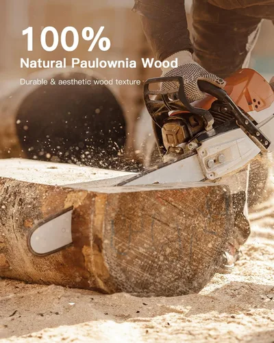 Vista 7 de AMADA HOMEFURNISHING Estantes flotantes, estantes de pared de madera de paulownia para baño/sala de estar/dormitorio/cocina/oficina en casa, estante