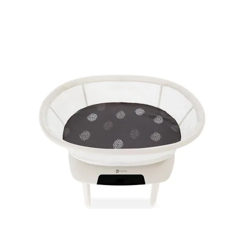 Vista 3 de 4moms MamaRoo Sleep - Sábanas para moisés y muebles, lavable a máquina y 100% algodón, color gris