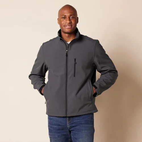Vista 6 de Tienda Essentials Chaqueta Softshell resistente al agua para hombre grande y alto