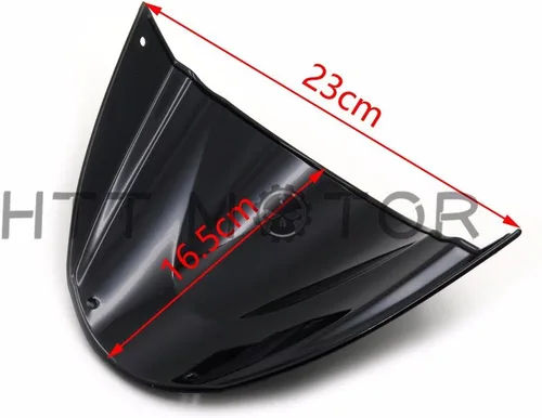 Vista 6 de SMT-Parabrisas compatible con Ducati Monster 696 2008 2009 2010 2011 2012-2014 negro [B074V39YYR]