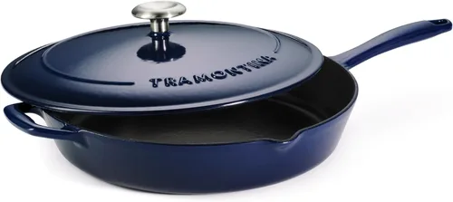 Vista 12 de Tramontina Sartén de hierro fundido esmaltado y horno holandés Sartén perfecta para freír, sellar, estofar y cocinar de horno a mesa