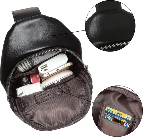 Vista 3 de INICAT Riñoneras cruzadas para mujer, bolso de viaje para mujer
