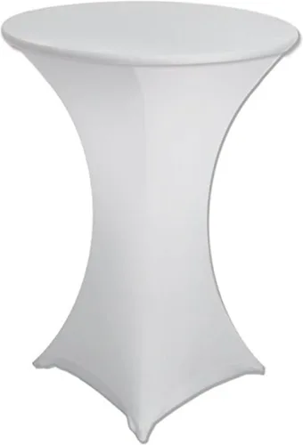 Vista 11 de 30 x 42 Inch Highboy Cocktail Stretch Spandex Table Cover (4, Baby Blue)