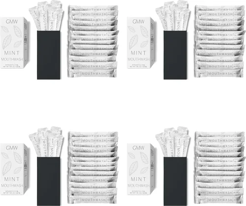 Vista 12 de GMW Collection - Paquetes de enjuague bucal tamaño viaje – Paquetes individuales de enjuague bucal para aliento fresco – Artículos de tocador