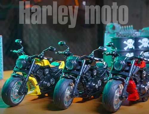 Vista 3 de Juguete de motocicleta para tirar hacia atrás, regalo de moto con iluminación musical, juguetes de motocicleta Wolverine para niños de 3 a 12 años