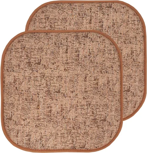 Vista 18 de Sweet Home Collection Cojines de espuma viscoelástica para silla, antideslizantes, diseño de panal de abeja, 16 x 16 pulgadas, paquete de 2