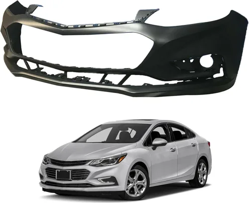 Vista 2 de Cubierta de parachoques delantero de repuesto para Cruze LS L LT Premier LTZ Sedan 4 puertas 2016 2017 2018, negro