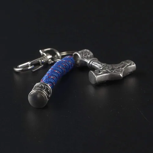 Vista 5 de Viking Thor Hammer Mjolnir - Llavero con cordón