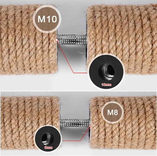 Vista 3 de Tornillos M10 y M8 de repuesto para poste rascador para gatos ChengFu Tornillos de poste rascador para gatos con llave Allen, 4 pernos roscados