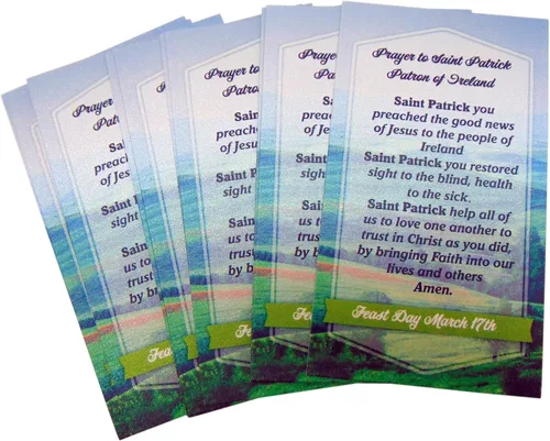 Vista 7 de Westmon Works Paquete de 10 tarjetas de San Patricio con patrón de oración, Saint of Ireland, fabricado en los Estados Unidos, juego de 10