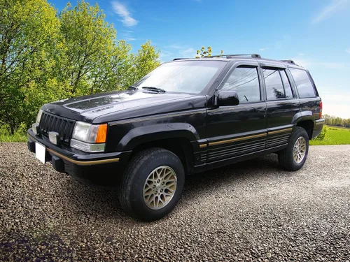 Vista 3 de IKON MOTORSPORTS, 1994 1995 1996 1997 - Visera de ventana compatible con Jeep Grand Cherokee 1993-1998, estilo delgado, acrílico, tintado