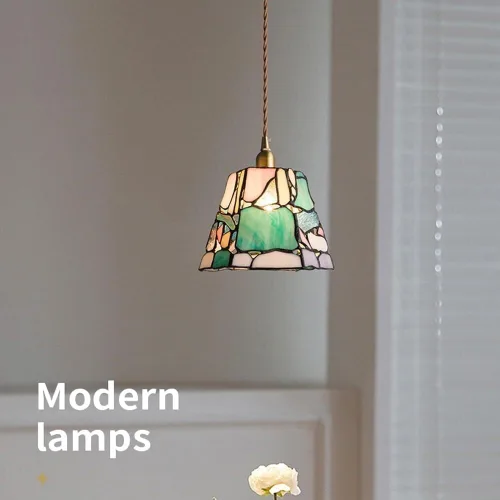 Vista 3 de Lámpara colgante vintage mini lámpara de techo de vidrio retro latón colgante luz para cocina isla comedor E27/E26 enchufes