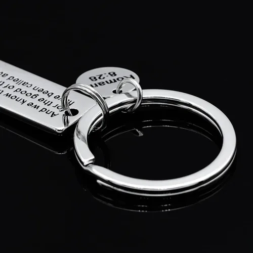 Vista 3 de SANNYRA Llaveros cristianos de la Santa Biblia, llavero inspirador con versículo bíblico, joyería religiosa para hombres y mujeres