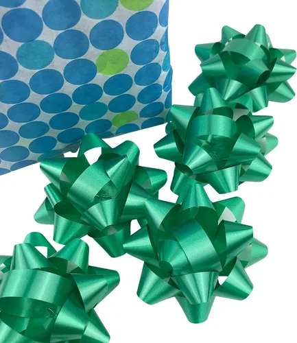 Vista 8 de MMvolesy Regalos de confeti de Navidad, cajas de estrellas, lazos de estrellas, esplendoreta, Navidad, día de San Valentín, lazos autoadhesivos