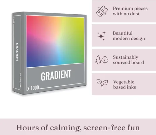 Vista 3 de Puzle Gradient de 1000 partes para adultos