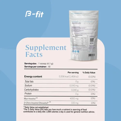 Vista 9 de B-FIT B NAC + Just Inositol - Suplemento de N-acetil cisteína - 60 cápsulas - 600 mg por cápsula - Suplemento de mio-inositol y D-Chiro Inositol