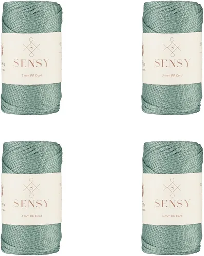 Vista 25 de Cuerda de poliéster Sensy Premium de 3 mm, 120 metros, 100% cordón de polipropileno, cuerda de macramé de 3 mm, cordón para bolsos de ganchillo