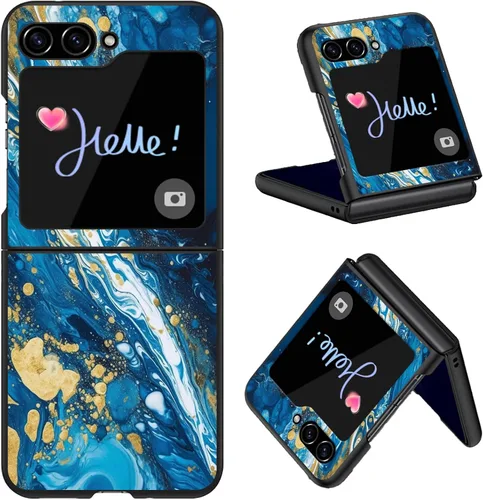 Vista 37 de Diseñada para Samsung Galaxy Z Flip 4 5G, funda rígida para teléfono de PC, a prueba de golpes y caídas, patrones de moda para una protección Gatos
