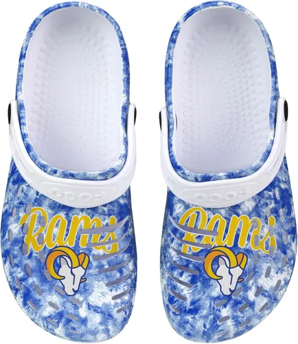 Vista 29 de FOCO NFL Womens NFL Team Logo Cloudie Garden Water Sandals Shoes Slipper Clogs with Strap