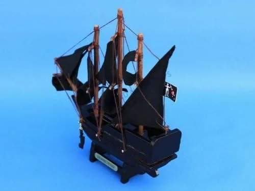 Vista 2 de Blackbeard's Queen Anne's Revenge 7" - Barco pirata de madera de juguete - Barco pirata para K