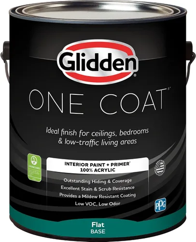 Vista 35 de Glidden Pintura Interior + Imprimación: Gris/Plata Antigua, Una Capa, Satinado, 1 Galón