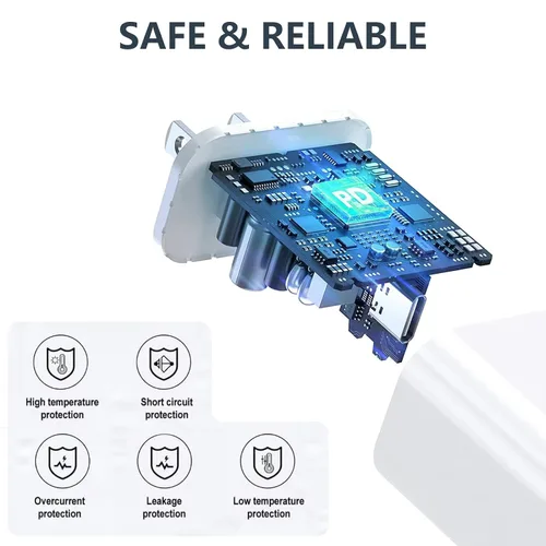 Vista 2 de Cargador rápido de 10 pies para iPhone de 20 W, cargador extra largo para iPhone, carga rápida, paquete de 2 cables USB C a Lightning de 10 pies