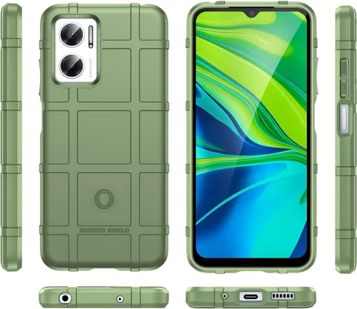 Vista 2 de Funda delgada para Redmi Note 11E 5G, funda resistente para Redmi 10 5G, funda protectora resistente con protección contra golpes de grado militar