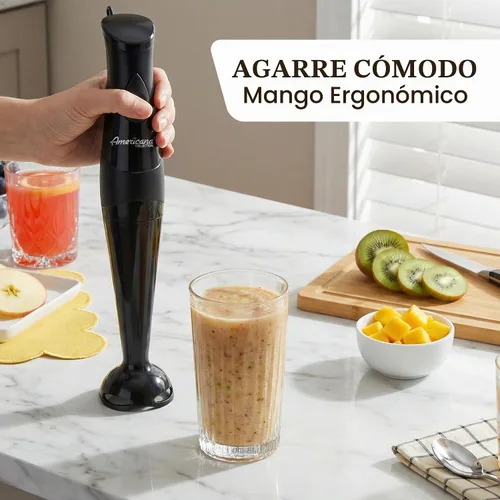 Vista 6 de Elite Gourmet EHB2425B Batidora de mano de inmersión, 1 toque, 150 W, negro