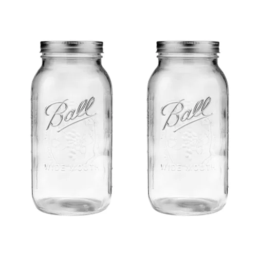 Vista 33 de Ball Mason, Frascos de mermelada con tapas y bandas, Set de 12 unidades de 4 oz, 4 onza, Transparente