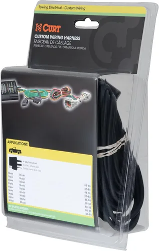 Vista 7 de CURT 56491 Arnés de cableado de remolque personalizado de 4 pines para el lado del vehículo, compatible con palisade seleccionada