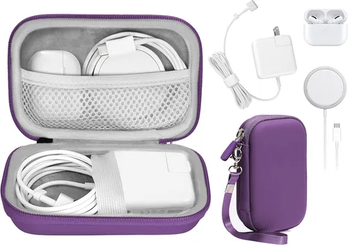 Vista 10 de Práctico estuche para MacBook Air Pro Charger MagSafe/MagSafe 2 adaptador de corriente, iPhone 16/16 Pro/15/15 Pro/14/14 Pro MagSafe, Hub USB C, Hub