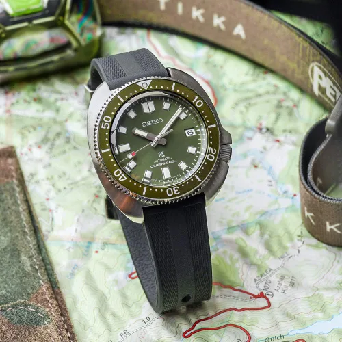 Vista 3 de SEIKO Prospex Reloj automático de buceo SPB153J1, Verde, Buzo