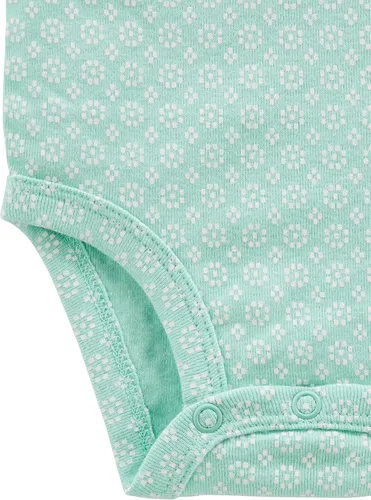 Vista 3 de Simple Joys by Carter's - Mameluco de manga larga para niña bebé, paquete con 5