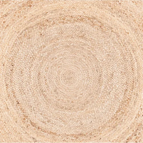 Vista 5 de SAFAVIEH NF807B - Alfombra redonda de fibra natural, 3 pies, redonda, color beige y dorado, hecha a mano con encanto bohemio y trenzado de yute