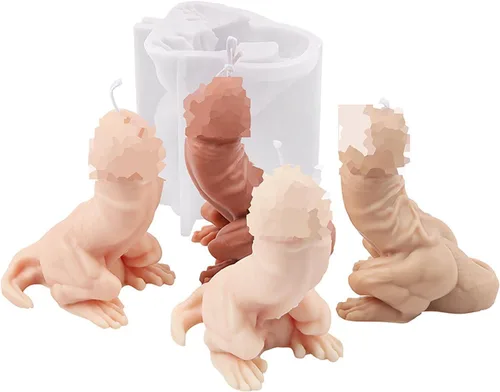 Vista 20 de Grainrain Molde de vela de silicona 3D con diseño de cráneo y rosa, molde de vela pilar decorado, moldes de silicona hechos a mano para hacer velas