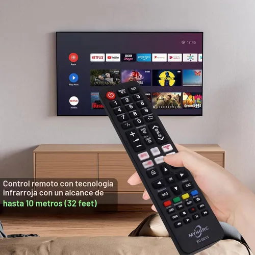 Vista 4 de Control remoto universal de reemplazo para Samsung, TCL, Sharp, LG, Sony, Hitachi, Toshiba, Sanyo, Hisense Smart TVs Control remoto universal