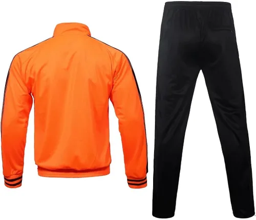 Vista 2 de AKsit Conjunto deportivo de 2 piezas con capucha para hombre, conjunto deportivo de moda