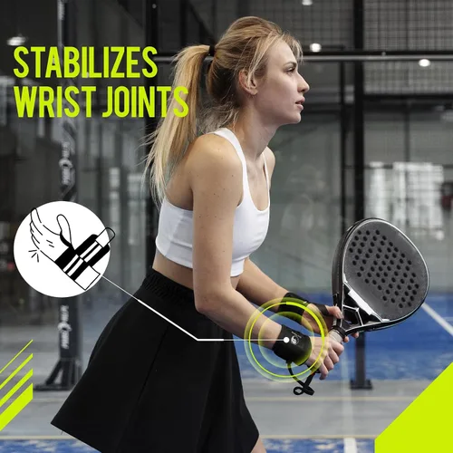 Vista 6 de Slim Panda Wrist Wraps for Powerlifting & Weightlifting - Adjustable 18" Straps with Thumb Loops Heavy Duty Wrist Support for Deadlift, Bench