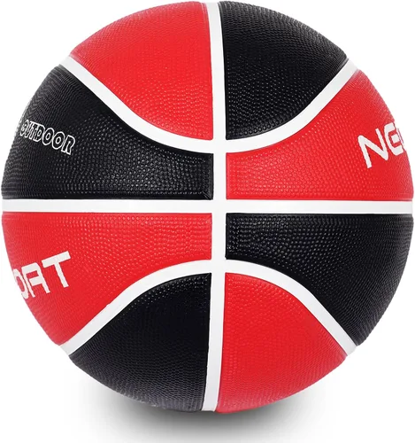 Vista 8 de Pelota de baloncesto para niños y jóvenes tamaño 4/5 25.5/27.5", Pelota de baloncesto de goma gruesa y duradera de alto rebote NEOGOAT tamaño 4/5