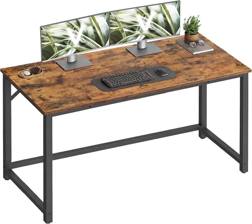 Vista 9 de VASAGLE Escritorio para computadora, escritorio de juegos con marco