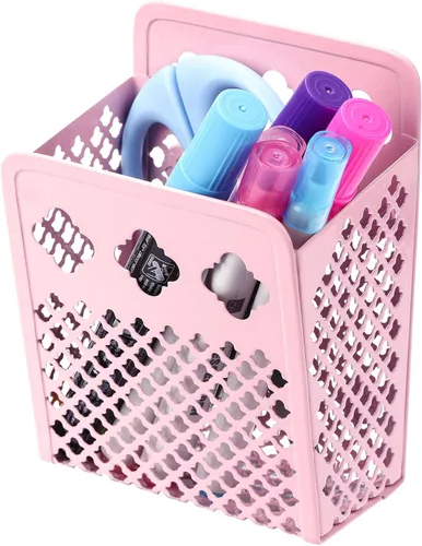 Vista 8 de Soporte magnético para lápices, organizador magnético para casillero, 1 paquete de soporte para bolígrafos, accesorios para la escuela y la oficina