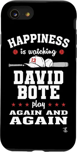 Vista 18 de iPhone 16 David Bote Happiness is Watching Gameday Case