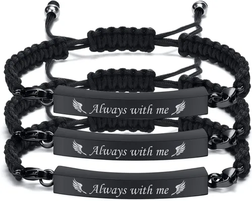 Vista 12 de MPRAINBOW Pulsera Ajustable de Urna Memorial de Cremación, Pulsera de Urna Trenzada de Cremación de Acero Inoxidable Artificial, Pulsera de Urna